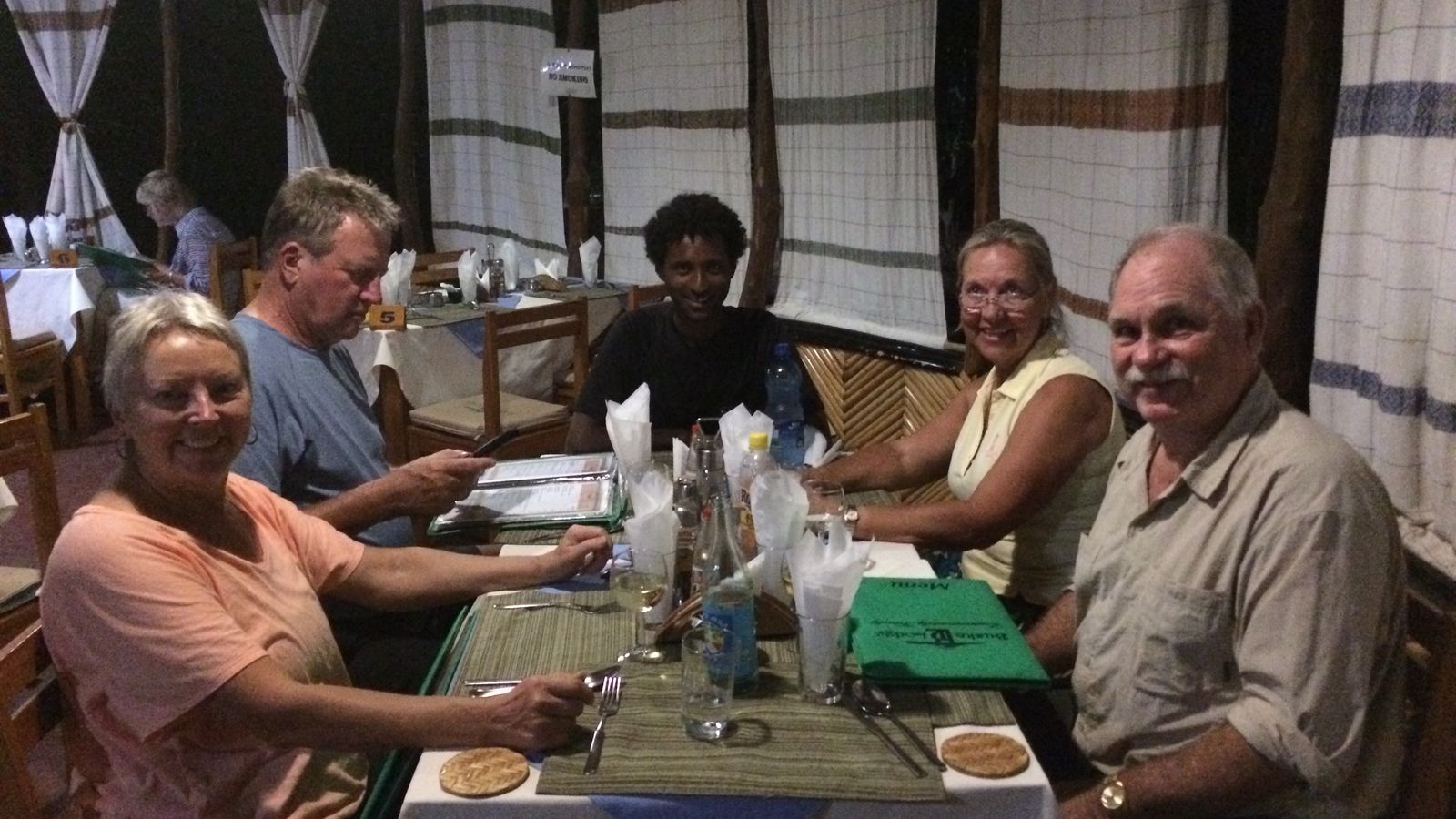 Night life in Ethiopia--music and dinner