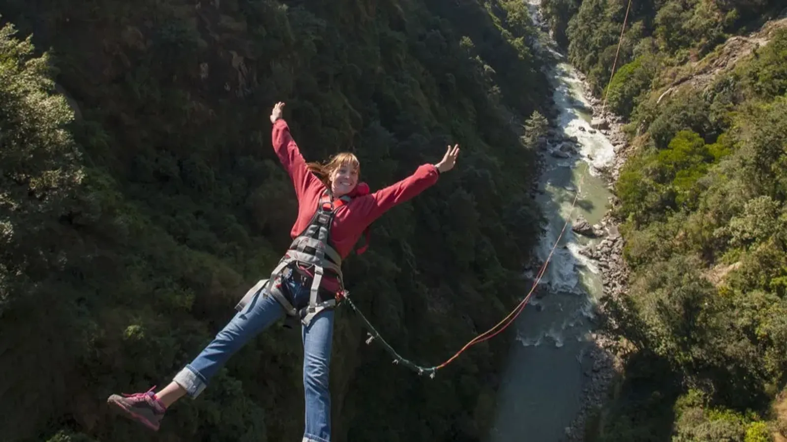 Canyon Swing at The Last Resort from Kathmandu