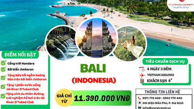 BALI: D'TUKAD CLUB - CỔNG TRỜI HANDARA - ĐỀN NƯỚC ULUN DANU 4N3Đ | VIETNAM AIRLINES - Image - 14955