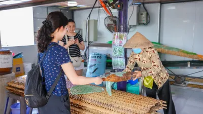 TOUR PROGRAMONE DAY MEKONG DELTA: MY THO – BEN TRE - Visiting a traditional rice noodle factory in Can Tho - 18736
