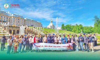 Tour Nga: Hà Nội - Moscow – Saint Petersburg 9N8Đ - Cung điện Peterhof (hay còn gọi là Cung điện Mùa Hè) tọa lạc tại Saint Petersburg, Nga - 22397