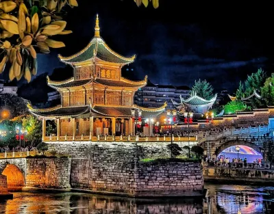 Tour Trung Quốc: Quý Dương – Bình Bá – Thanh Nham Cổ Trấn – Thiên Hộ Miêu Trại 5N4Đ - Giáp Tú Lầu - 24366