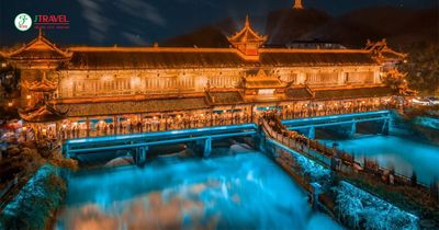 Tour Trung Quốc: Thành Đô - Núi Tứ Cô Nương - Tùng Bình Câu - Đạt Cổ Băng Xuyên 6N5Đ | No Shopping - Cảnh đêm Nam Kiều 2 - 24440