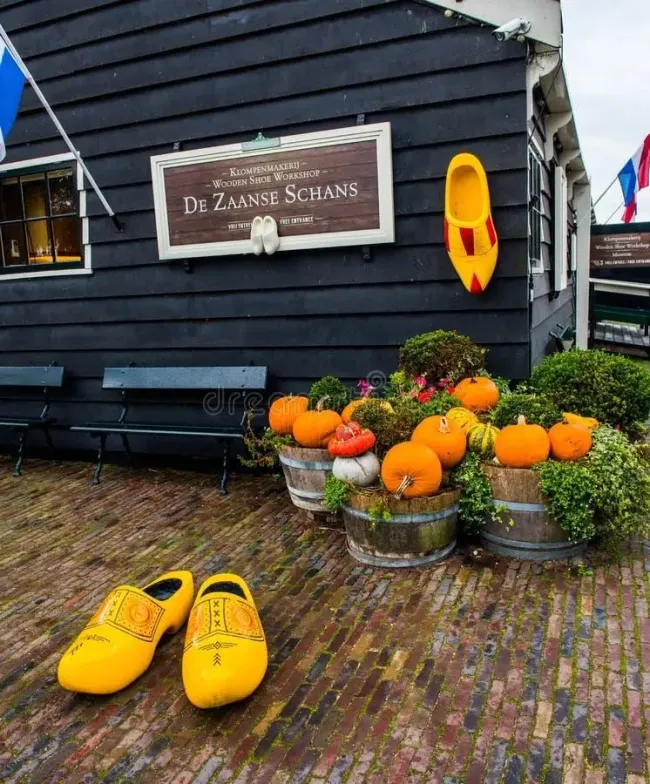 Traditional Wooden Clogs in Clog Museum and Wooden Shoe Workshop at Zaanse Schans. Netherlands Editorial Image - Image of holland, culture: 204322135