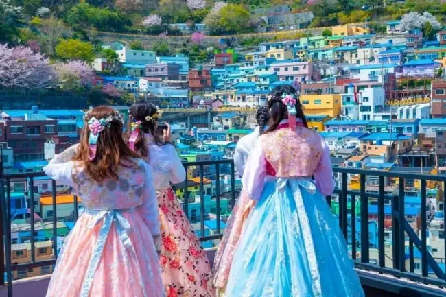 Ngỡ ngàng trước vẻ đẹp làng văn hóa Gamcheon với muôn sắc màu rực rỡ
