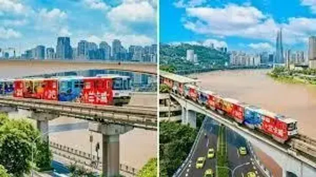 GA TÀU LÝ TỬ BÁ – KỲ QUAN ĐÔ THỊ CÓ THẬT VỀ TÀU ĐIỆN XUYÊN CHUNG CƯ TẠI  TRÙNG KHÁNH🚈 Công trình tàu điện đặc biệt này là ga tàu Lý
